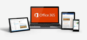 Microsoft Office 365 und andere Apps auf verschiedenen mobile Devices zeigen das breite Angebot von A1 im Bereich SaaS Software Loesungen.